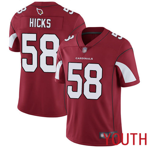Arizona Cardinals Limited Red Youth Jordan Hicks Home Jersey NFL Football #58 Vapor Untouchable